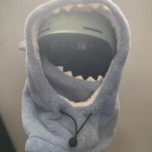 Blue Shark Hooded Helmet Cover